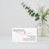 Carte De Visite Oncological Certified Nurse Business Cards (Debout devant)