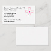 Carte De Visite Oncologiste du Centre Médicale de traitement du ca (Devant / Derrière)
