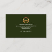 Carte De Visite Onde sonore du service de taxi jaune (Dos)