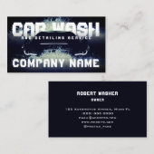 Carte De Visite Ondes de lavage automobile (Devant / Derrière)