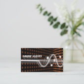 Carte De Visite Ondes sonores - coin de tache - orange (Debout devant)