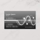 Carte De Visite Ondes sonores - gris ombragé (Dos)