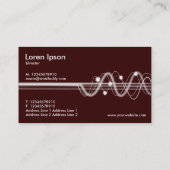 Carte De Visite Ondes sonores II - Marron (Dos)