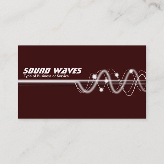 Carte De Visite Ondes sonores II - Marron (Devant)