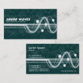 Carte De Visite Ondes sonores - la terre verte (Devant / Derrière)