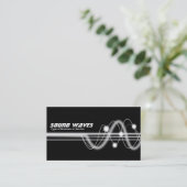 Carte De Visite Ondes sonores - Noir (Debout devant)