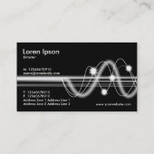 Carte De Visite Ondes sonores - Noir (Dos)