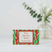 Carte De Visite Ondulations de Noël (Debout devant)