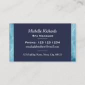 Carte De Visite Ondulations en feuille de palmier de piscine de (Dos)