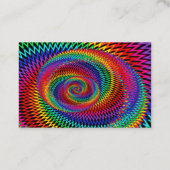Carte de visite onduleux de fractale d'arc-en-ciel (Dos)