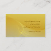 Carte de visite onduleux d'or (Dos)