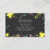 Carte De Visite Ongles colorées de peinture (Dos)