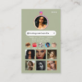 Carte De Visite Ongles de beauté de l'influent Médias sociaux Sage (Dos)