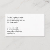 Carte De Visite Ongles peints | Technologie de manucure (Dos)