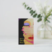 Carte De Visite Ongles roses (Debout devant)