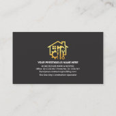 Carte De Visite Onglet Calques spéciaux Gold Handyman Tools (Dos)