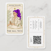 Carte De Visite Onglet Cosmique Violet Cosmique Vastes Technique d (Devant / Derrière)