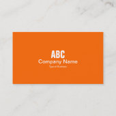 Carte De Visite Onglet Couleur - orange (Dos)