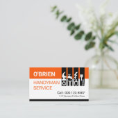 Carte De Visite Onglet Outils de Manoeuvre Chic (Debout devant)