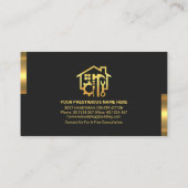 Carte De Visite Onglets or rétro Handyman Icônes de l'outil (Dos)