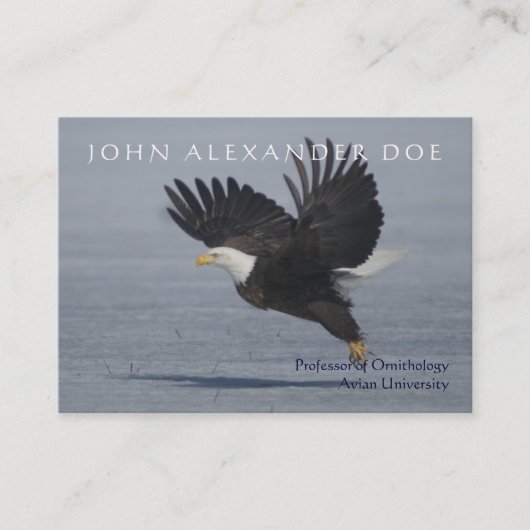 Carte De Visite Onithologist - professeur d'ornithologie - (Devant)