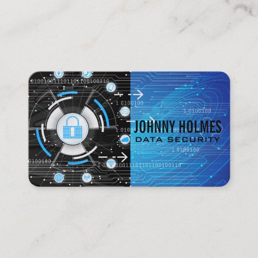 Carte De Visite Online Security | Cyber Technology | AI (Devant)