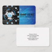 Carte De Visite Online Security | Cyber Technology | AI (Devant / Derrière)