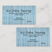 Carte De Visite “Online Turoring” Business Card (Devant / Derrière)