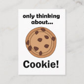 Carte De Visite Only Thinking About Cookie Baker Restaurant (Devant)