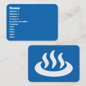 Carte De Visite Onsen ♨ Hot Spring 温 泉 Japonais (Devant / Derrière)