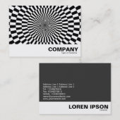 Carte De Visite Op Art 02 - Noir et blanc (Devant / Derrière)