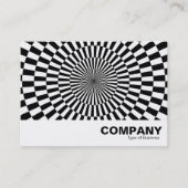 Carte De Visite Op Art 02 - Noir et blanc (Devant)