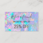 Carte De Visite opal arrière - plan feuille de référence (Devant)