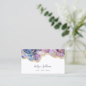 carte de visite opal bleu foncé (Debout devant)