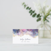 carte de visite opal bleu violet