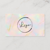 Carte De Visite Opal Business Logo Social Media (Dos)