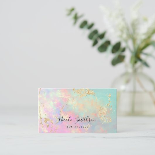 carte de visite opal délicat (Debout devant)