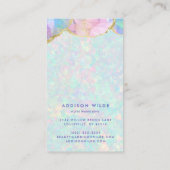 Carte De Visite Opal Gemstone Pastel Iridescente Bijoux Display (Dos)