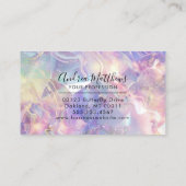 Carte De Visite Opal Gemstone Texture Pastel (Dos)