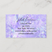 Carte De Visite  Opal Holographic Glitter Purple (Dos)