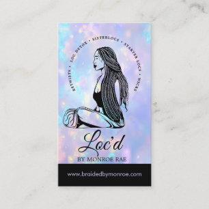 Carte De Visite Opal Loctitian & Stylist Locs Beauty Salon