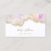 carte de visite opal rose délicat (Devant)