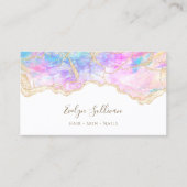 carte de visite opal rose violet (Devant)