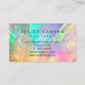Carte De Visite Opal Stone Glitter Feminine logo (Dos)
