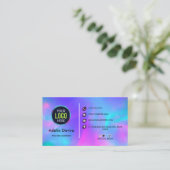 Carte De Visite Opal Stone Luxury Business Card Design (Debout devant)