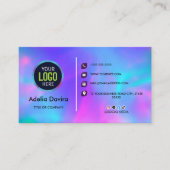 Carte De Visite Opal Stone Luxury Business Card Design (Devant)