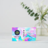 Carte De Visite Opal Stone Luxury Business Card Design (Debout devant)