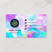 Carte De Visite Opal Stone Luxury Business Card Design (Devant)