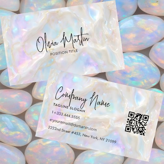 Carte De Visite Opal  Stone Shimmer