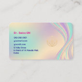 Carte De Visite Opal Style Minimal Layout Design Template (Dos)